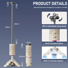 Load image into Gallery viewer, Rechargeable Foldable Magnetic Camping Light www.technoviena.com