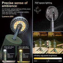 Load image into Gallery viewer, Rechargeable Foldable Magnetic Camping Light www.technoviena.com