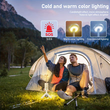 Load image into Gallery viewer, Rechargeable Foldable Magnetic Camping Light www.technoviena.com