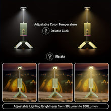Load image into Gallery viewer, Rechargeable Foldable Magnetic Camping Light www.technoviena.com