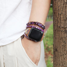 Load image into Gallery viewer, Natural Stone Apple Watch Bracelet Band www.technoviena.com
