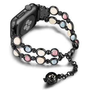 Women's Night Luminous Pearl watchband bracelet for Apple Watch www.technoviena.com