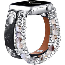 Bild in Galerie-Viewer laden, Beaded Leather Bracelet Band For Apple Watch www.technoviena.com
