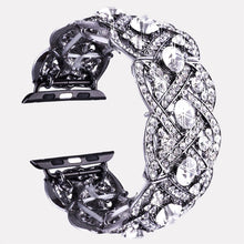 Cargue la imagen en el visor de la galería, Diamond Metal Wristband Strap for Apple Watch www.technoviena.com
