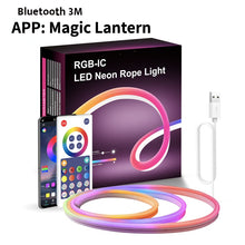 Load image into Gallery viewer, Smart WiFi RGB LED Neon Music Sync Strip Lights www.technoviena.com
