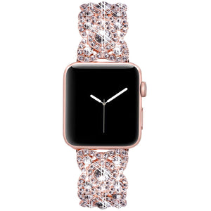 Diamond Metal Wristband Strap for Apple Watch www.technoviena.com