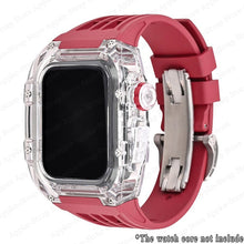 Load image into Gallery viewer, Transparent Case &amp; Silicone Strap for Apple Watch www.technoviena.com
