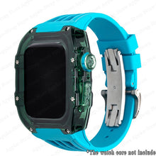 Cargue la imagen en el visor de la galería, Transparent Case &amp; Silicone Strap for Apple Watch www.technoviena.com
