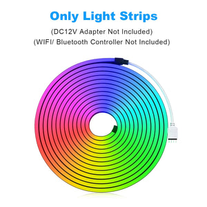 RGB Neon LED Strip Compatible with WiFi Bluetooth APP Control www.technoviena.com