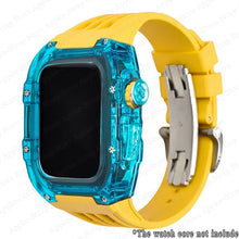 Load image into Gallery viewer, Transparent Case &amp; Silicone Strap for Apple Watch www.technoviena.com
