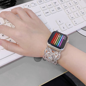 Diamond Metal Wristband Strap for Apple Watch www.technoviena.com