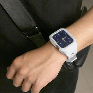 Silicone Strap and Carbon Fiber Case Mod Kit For Apple Watch www.technoviena.com