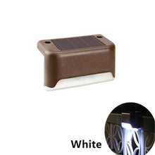 Cargue la imagen en el visor de la galería, Waterproof Outdoor LED Solar Stair Lamp www.technoviena.com
