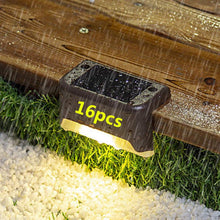 Cargue la imagen en el visor de la galería, Waterproof Outdoor LED Solar Stair Lamp www.technoviena.com
