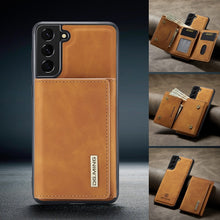 Cargue la imagen en el visor de la galería, Magnetic Leather Phone Case With Card Case For Samsung Galaxy www.technoviena.com
