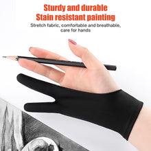 Cargue la imagen en el visor de la galería, Anti-fouling Two-Fingers Anti-touch Painting Glove For Drawing Tablet www.technoviena.com
