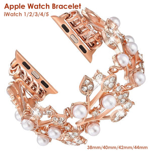 Woman Elastic Bracelet Strap for Apple Watch www.technoviena.com