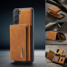 Cargue la imagen en el visor de la galería, Magnetic Leather Phone Case With Card Case For Samsung Galaxy www.technoviena.com
