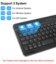 Cargue la imagen en el visor de la galería, Wireless Bluetooth Keyboard and Mouse For iPad and Samsung Galaxy Tab www.technoviena.com
