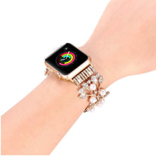 Cargue la imagen en el visor de la galería, Woman Elastic Bracelet Strap for Apple Watch www.technoviena.com
