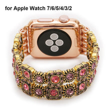 Cargue la imagen en el visor de la galería, Vintage Dressy Watchband for Apple Watch www.technoviena.com
