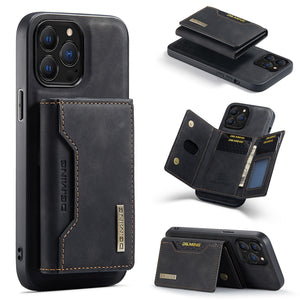 Magnetic Leather Phone Case With Card Case For iPhone www.technoviena.com