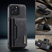 Cargue la imagen en el visor de la galería, Magnetic Leather Phone Case With Card Case For iPhone www.technoviena.com
