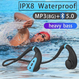 PX8 Waterproof Bone Conduction Headphone Built-in 8G Memory www.technoviena.com