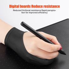 Load image into Gallery viewer, Anti-fouling Two-Fingers Anti-touch Painting Glove For Drawing Tablet www.technoviena.com
