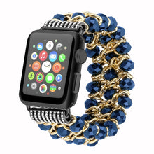 Cargue la imagen en el visor de la galería, Metal Chain Bracelet for Apple Watch www.technoviena.com
