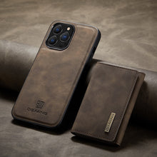 Load image into Gallery viewer, Magnetic Leather Phone Case With Card Case For iPhone www.technoviena.com
