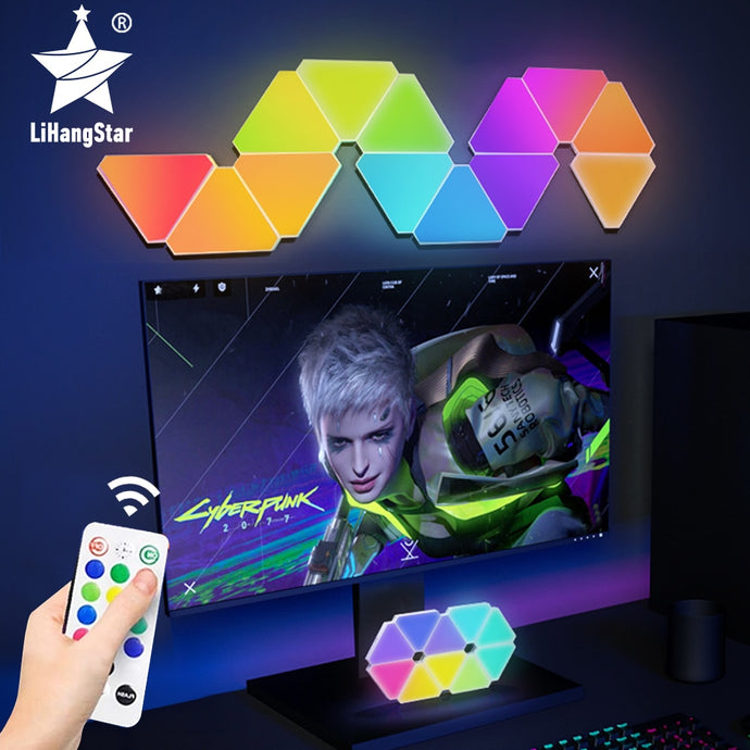 USB Touch LED Triangle Wall Night for Gaming Room www.technoviena.com