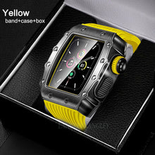 Load image into Gallery viewer, Metal Case with Silicone band for Apple Watch www.technoviena.com
