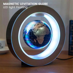 Floating Magnetic Globe LED Rotating Lights www.technoviena.com