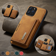 Load image into Gallery viewer, Detachable Magnetic Leather Case for iPhone with Wallet www.technoviena.com

