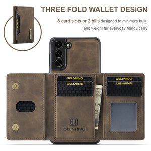 2 in 1 Leather Case Wallet For Samsung Galaxy www.technoviena.com