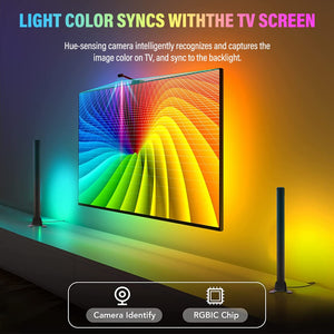 RGBIC LED Light Bar with Camera TV Screen Synchronization www.technoviena.com