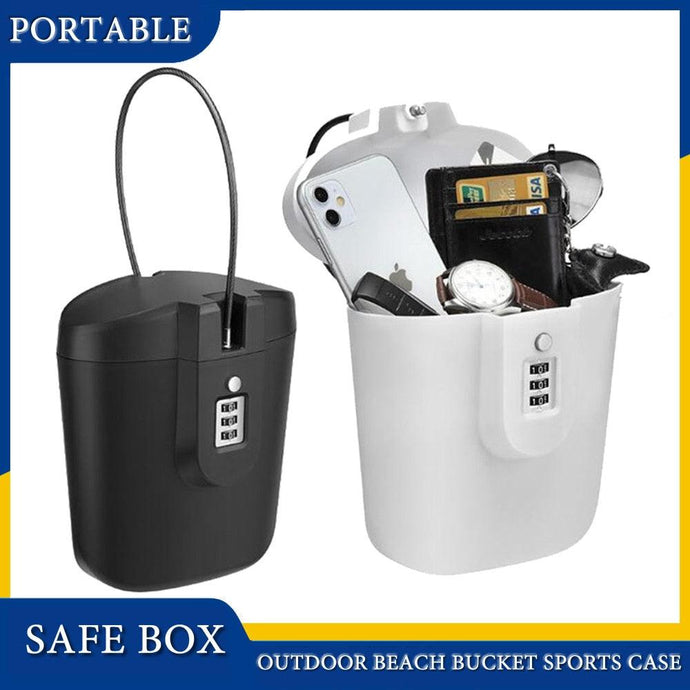 Portable Beach Outdoor Safe Box with Combination Lock and Steel Wire www.technoviena.com
