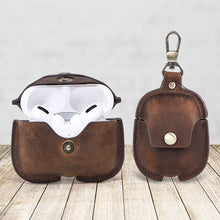 Load image into Gallery viewer, Luxury Leather Case For Apple AirPods with Key Chain Hook www.technoviena.com
