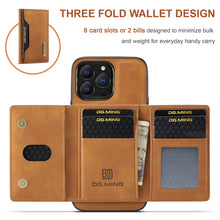 Load image into Gallery viewer, Detachable Magnetic Leather Case for iPhone with Wallet www.technoviena.com
