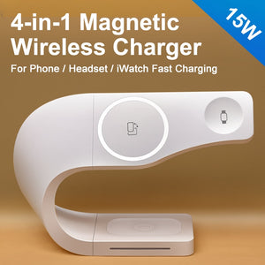 Magnetic Wireless Quick Charging Dock 15W www.technoviena.com