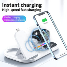 Load image into Gallery viewer, Wireless Charger Stand Qi Fast Charging Dock Station www.technoviena.com
