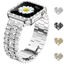 Load image into Gallery viewer, Women&#39;s Diamond Case and Strap For Apple Watch www.technoviena.com
