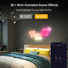 Load image into Gallery viewer, Smart RGBIC Light Board Hexagonal Lamp with Voice Control www.technoviena.com
