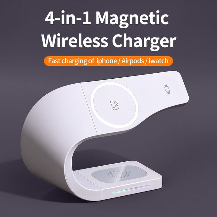 Magnetic Wireless Quick Charging Dock 15W www.technoviena.com