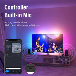 HDMI TV Sync LED Strip Compatible Alexa Google Home Music Sync www.technoviena.com