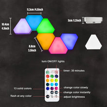 Load image into Gallery viewer, USB Touch LED Triangle Wall Night for Gaming Room www.technoviena.com
