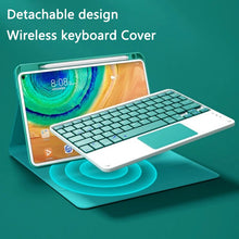 Cargue la imagen en el visor de la galería, Bluethoot Keyboard Case with Mouse for iPad www.technoviena.com
