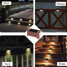Load image into Gallery viewer, Waterproof Outdoor LED Solar Stair Lamp www.technoviena.com
