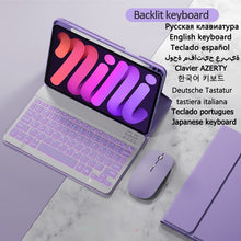 Bild in Galerie-Viewer laden, Magic Backlit Keyboard Case with Pencil Holder for iPad Mini 6 www.technoviena.com
